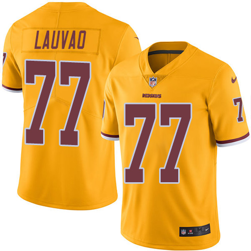 Youth Limited Shawn Lauvao Nike Jersey Gold - #77 Rush NFL Washington Redskins
